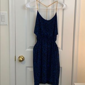 Blue leopard print dress from Charlotte Russe